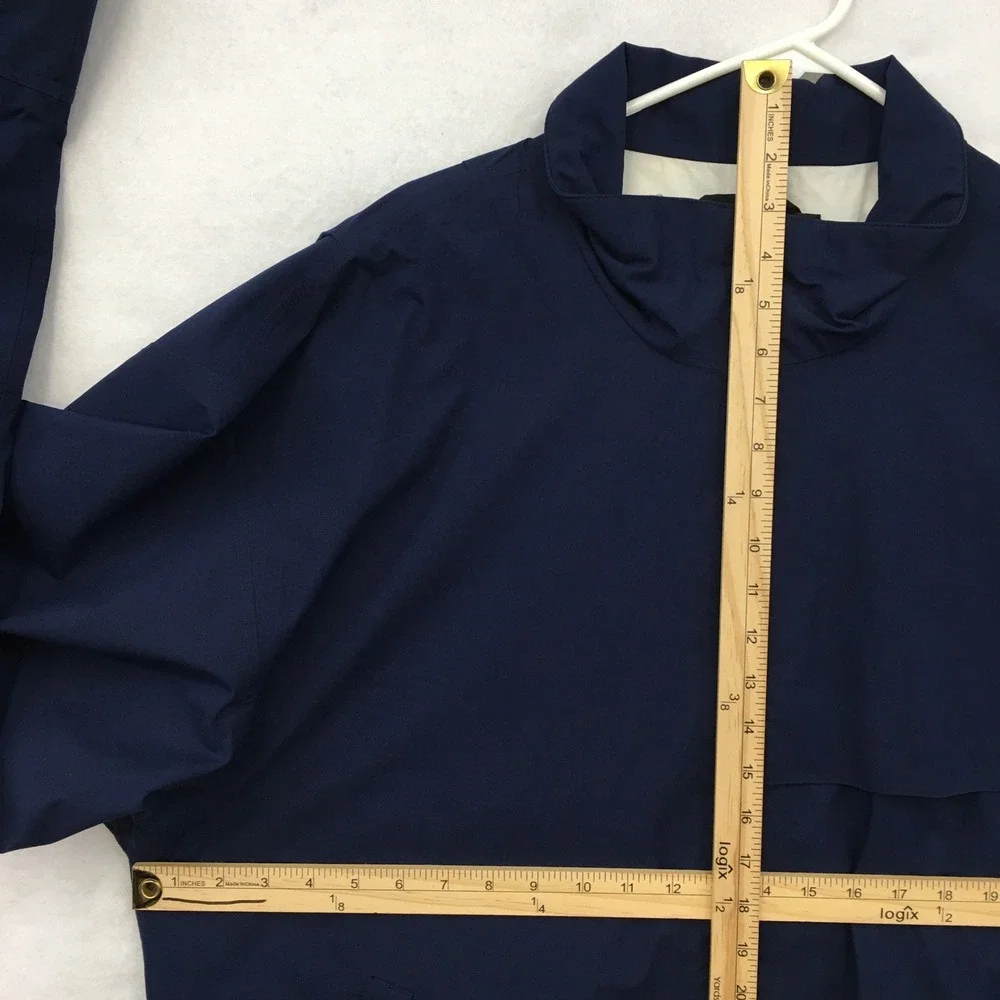 Zero Restriction Gore-Tex Golf Jacket Mens XL Navy Blue Reno Lake Tahoe Logo